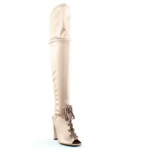 Over the knee boots Guess satin